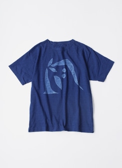 お得。45R★インディゴ墨絵Tシャツ 45R45年ものがたり四角Tシャツ 3枚セット（インディゴ）: WOMEN｜45R