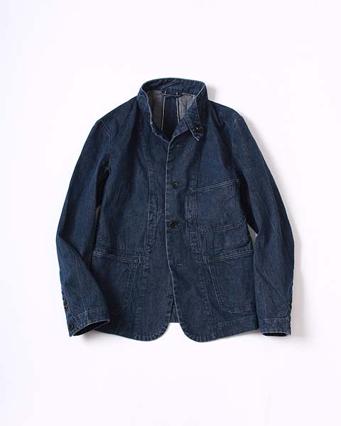 45R 45rpm おこめデニムの908カバーオール　R刺繍　現行　インディゴ 45R 45rpm おこめデニムの908カバーオール R刺繍 現行