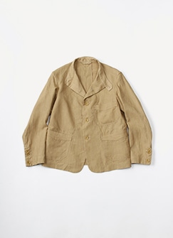 美品 45R リネンタック908SHIRT 45rpm ピンタック リネン 麻
