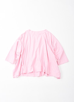 ☆45R ワイドTシャツ　ジンバブエコットン 45Rジンバブエコットンの四角Tシャツ（インディゴ）: WOMEN｜45R