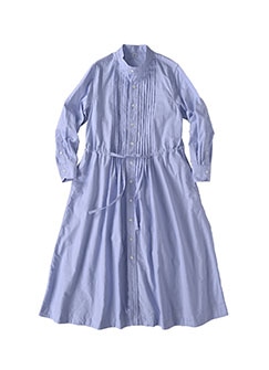 い*ま様 45R オックスフォードのカットワークシャツドレス 現行タグ マキシ丈 5045094.jpg