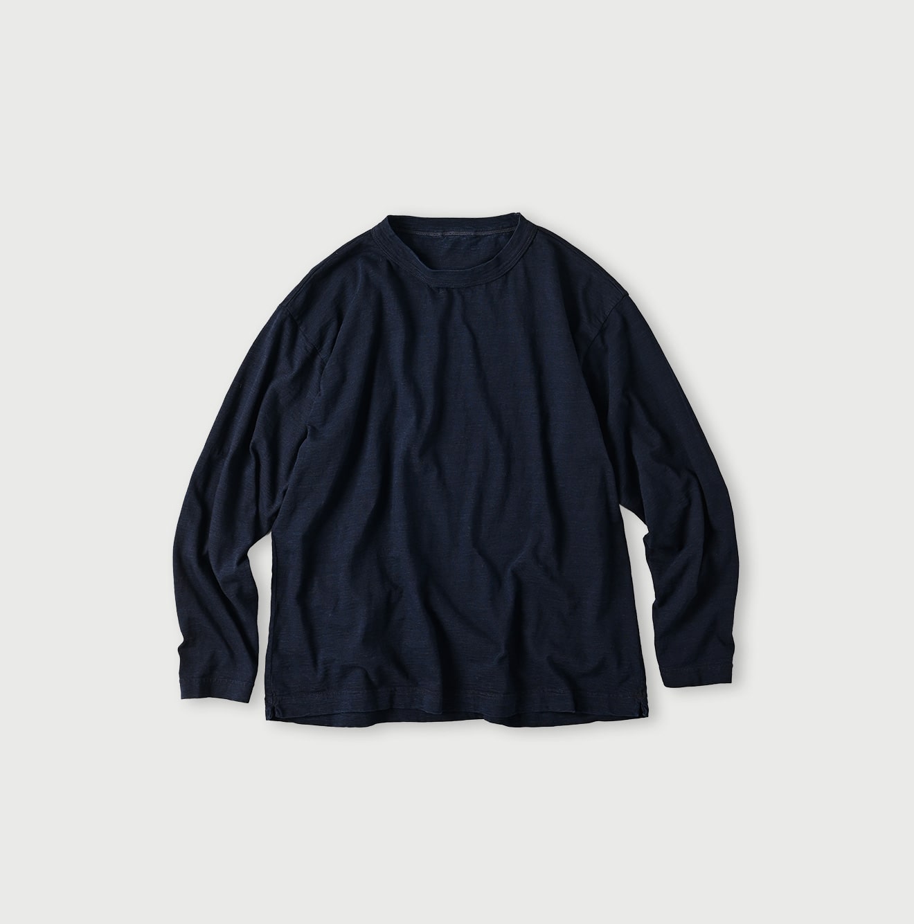 45R天竺の908長袖オーシャンTシャツ（インディゴ）: WOMEN｜45R
