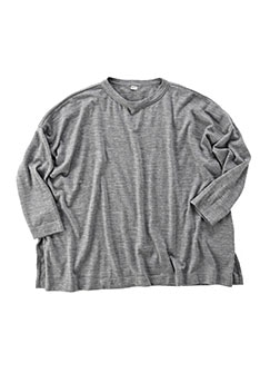 未使用級 現行タグ 近年モデル 45R フロート縮絨のビッグスリットTシャツ F 5097987.jpg