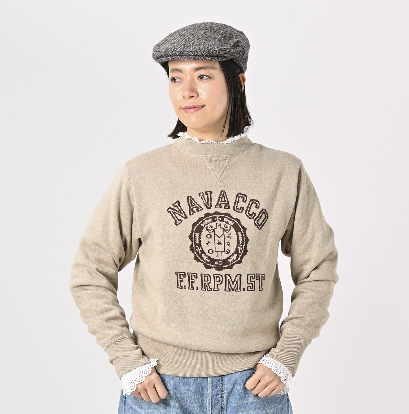 45Rスムースの908カレッジニットソー: WOMEN｜45R