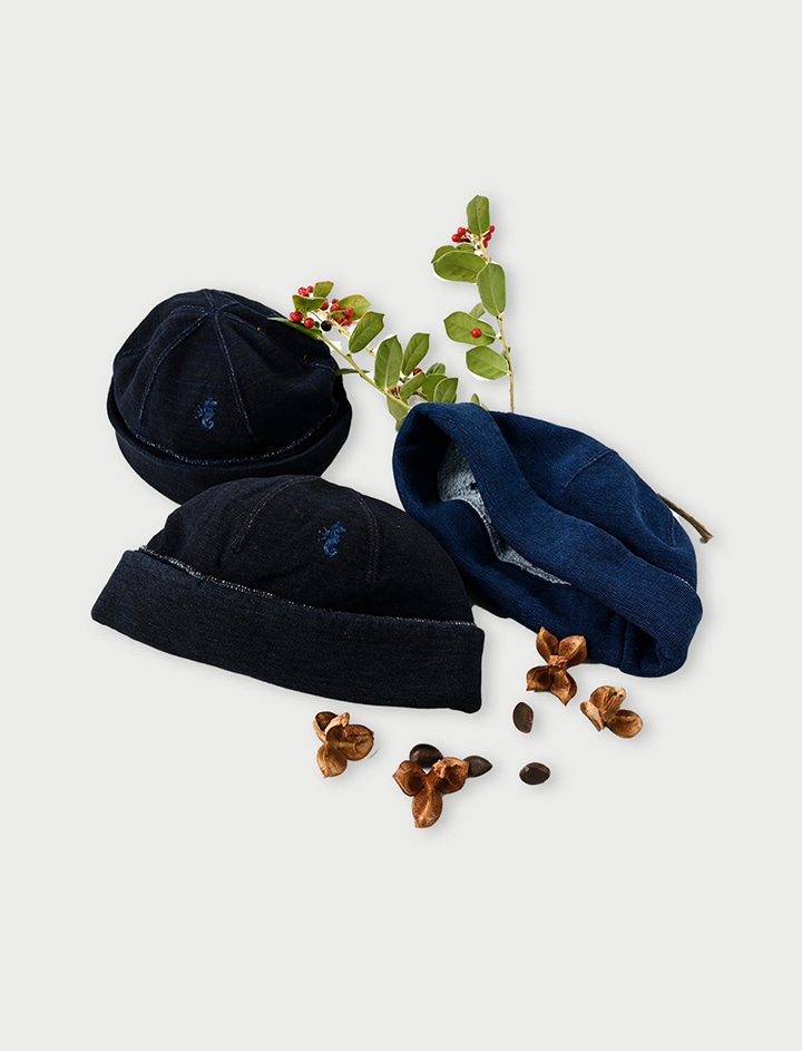 45R インディゴ裏毛ニットキャップ 61290114.jpg