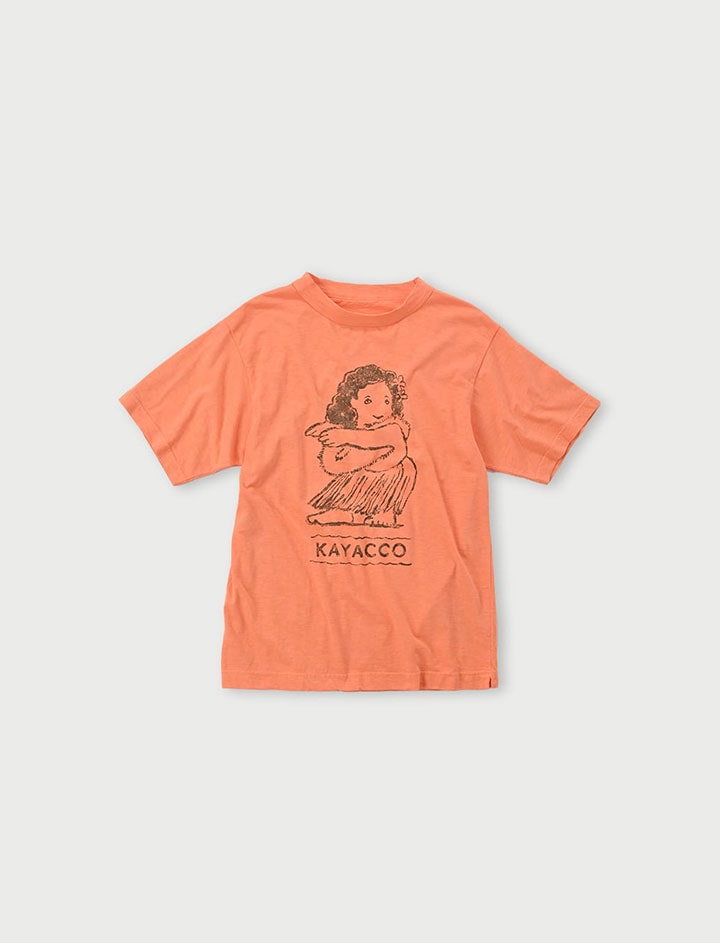 45R ビッグTシャツ 綺麗なオレンジ色-