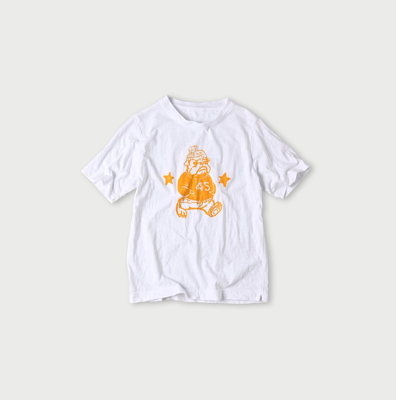 45Rブル丸ウォークプリントの90845星Tシャツ（再び）: WOMEN｜45R