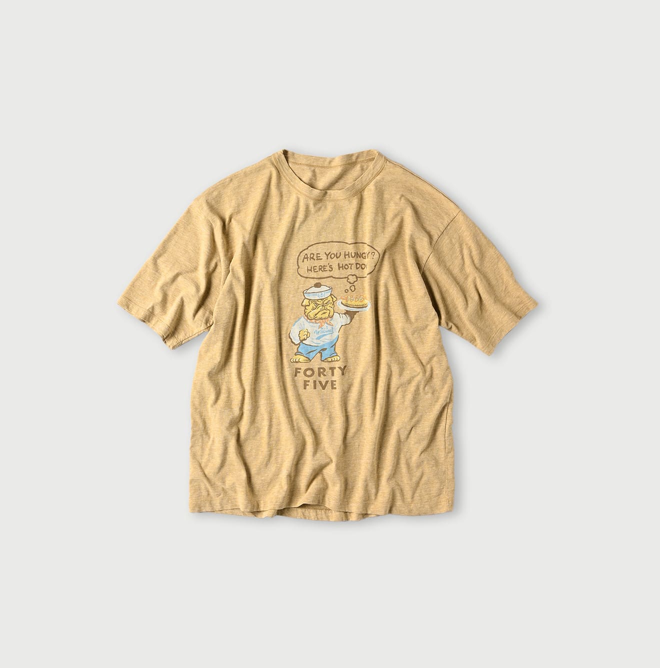 ＊交渉済み＊マッカラン・168様＊ジャーナルスタンダードレリューム＊半袖Tシャツ 45R葉山ものがたり ブル丸ホットドックプリントの908オーシャンT