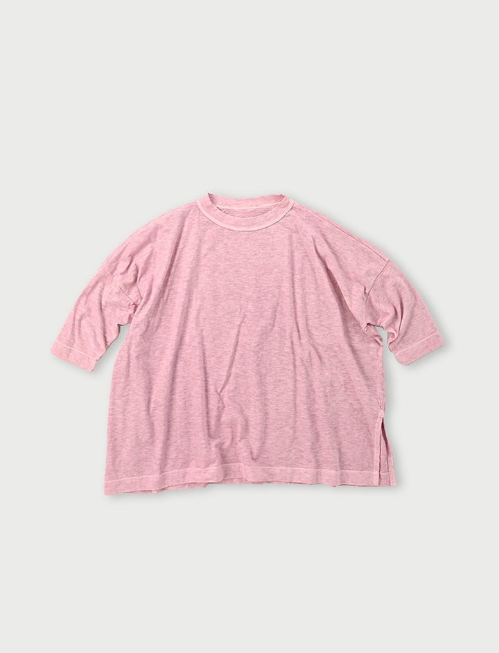 45R ビッグスリットTシャツ ＊ピンク＊ - Tシャツ/カットソー(七分/長袖)