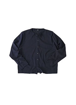 現行美品★45R アイスコットンのちび衿カーディガン インディゴ シャツ R刺繍 現行美品☆45R アイスコットンのちび衿カーディガン インディゴ