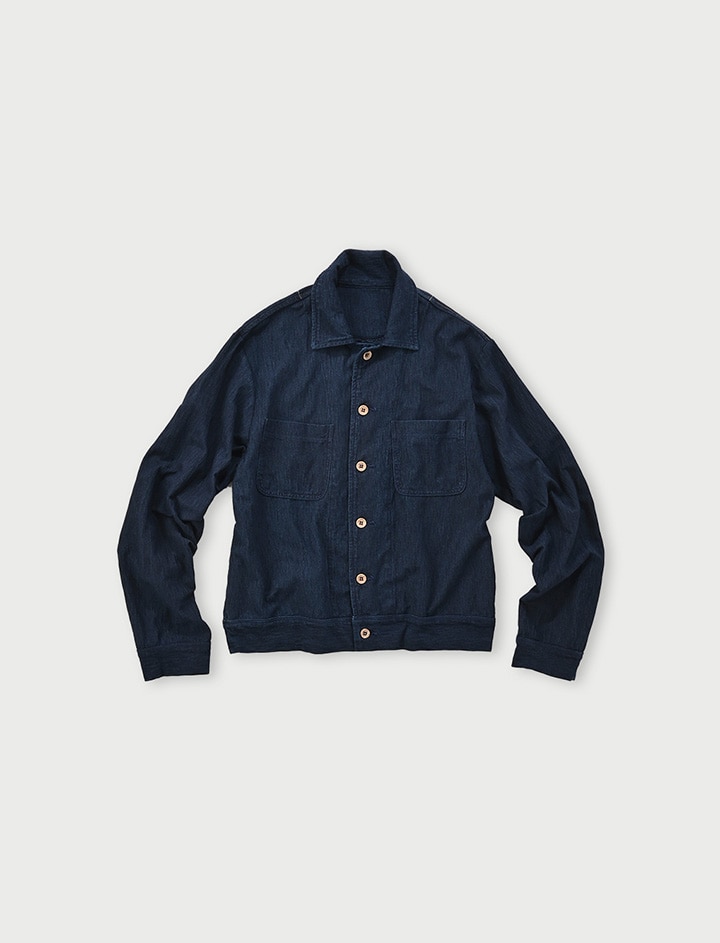 45Rインディゴ天竺のGジャン 45Rインディゴ天竺のGジャン