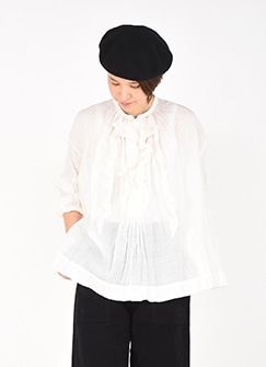 楽天市場】【中古】45R春風インドカディのフリルブラウス