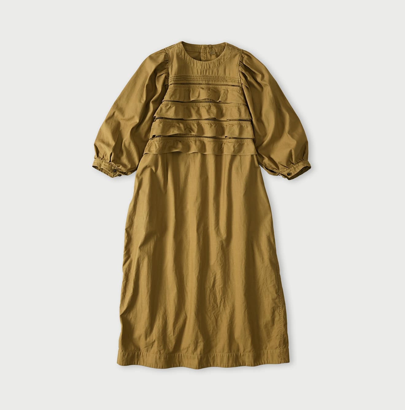 45R　未使用品 インディゴネルのティアードフリルドレス 定価70400円 45R｜インディゴネルのティアードフリルドレス | Rakuten Fashion(楽天