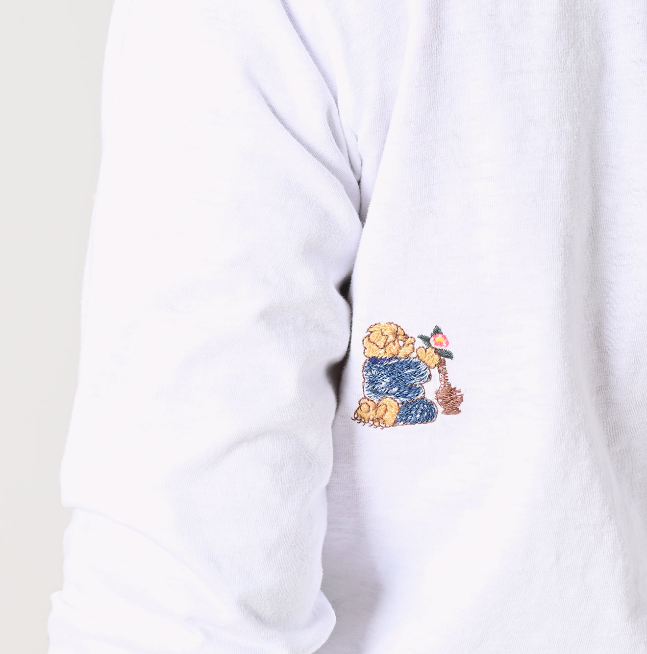 45R侘助椿ブル刺繍の90845星Tシャツ: WOMEN｜45R