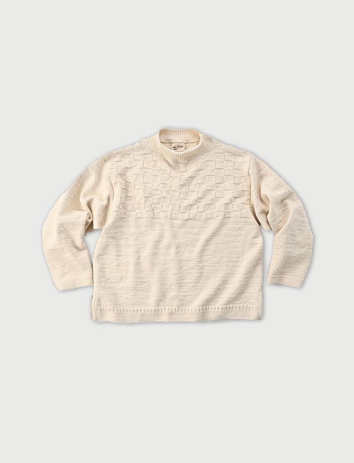 ［未使用］45R 市松バスクの908コットンセーター／サイズ２ 80280071.jpg