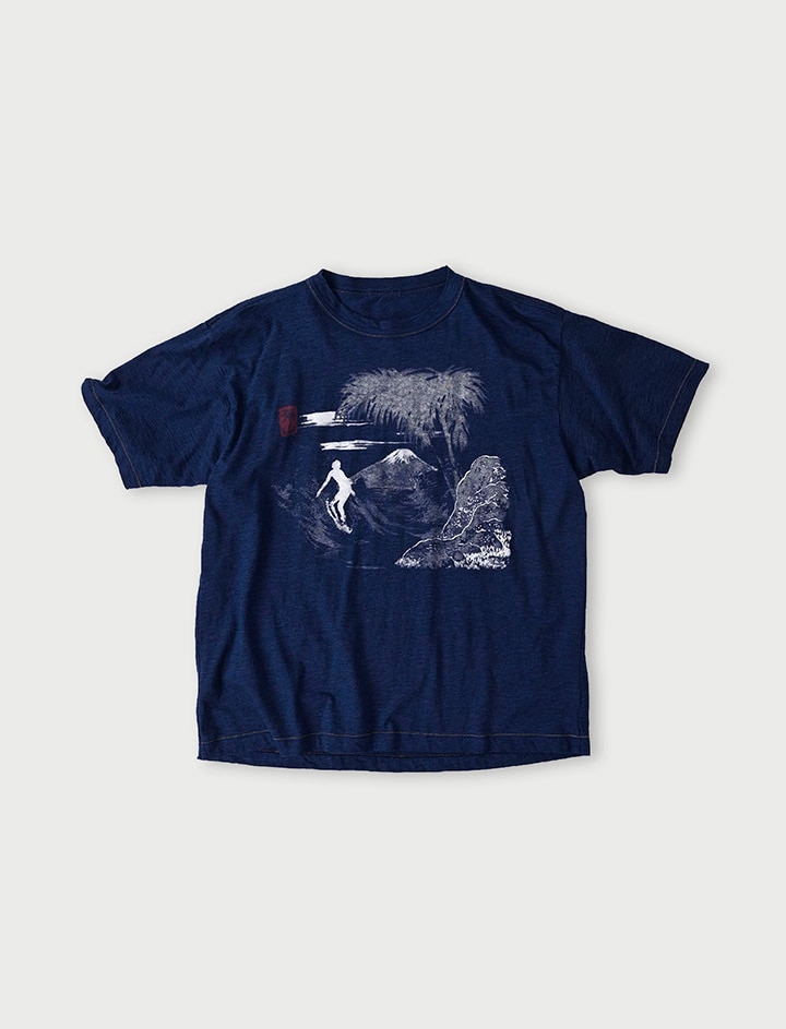45R 浮世deホエールの908オーシャンTシャツ（インディゴ） カットソー半袖 8057064.jpg