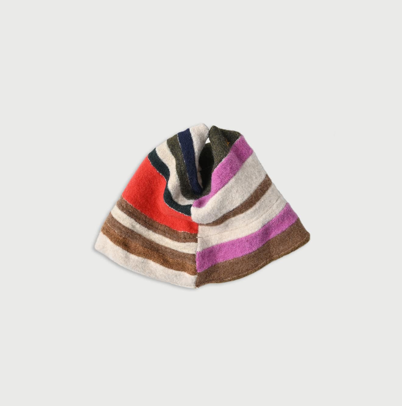 45Rパッチワークミックス縮絨のニットキャップ: GOODS｜45R