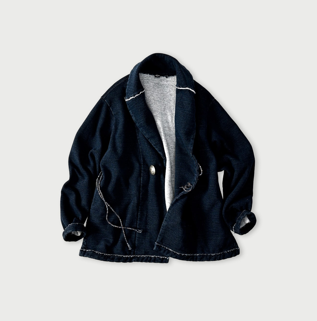 45R山裏毛の908ショール（インディゴ）: WOMEN｜45R